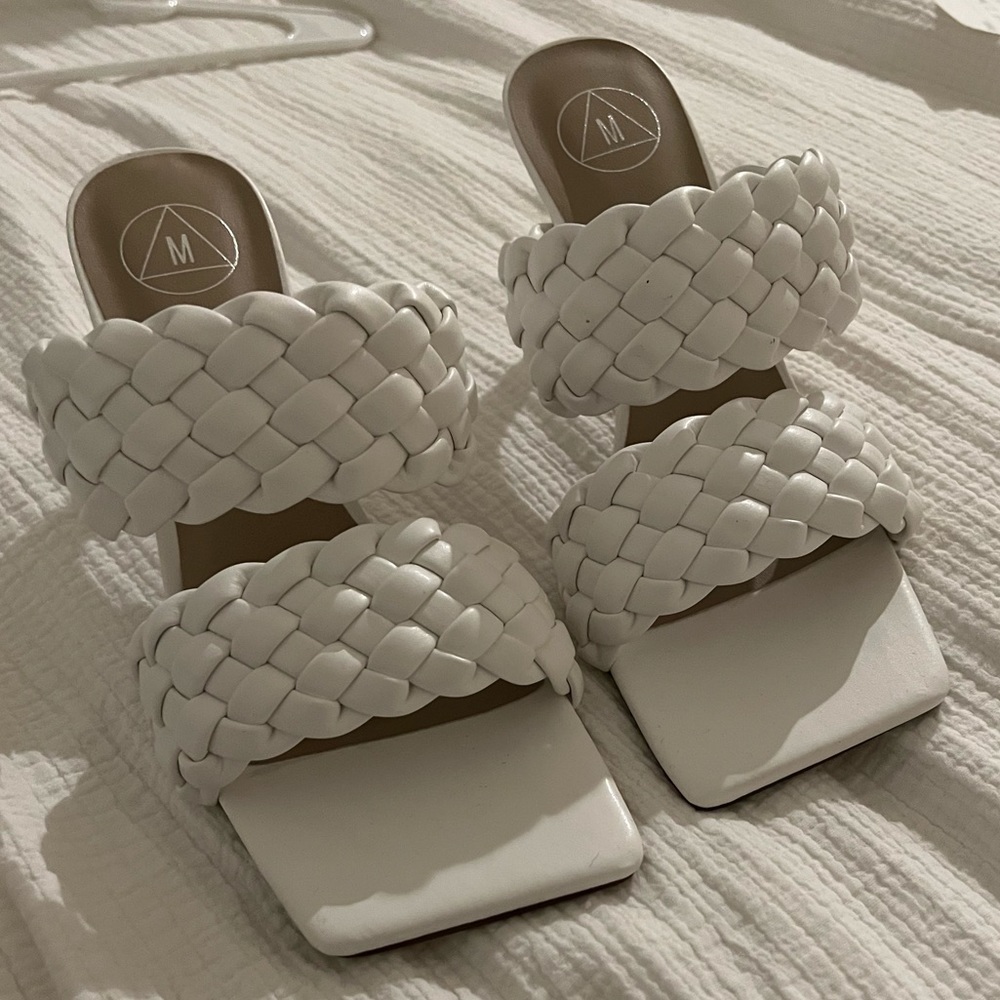 Missguided white heels BRAND NEW